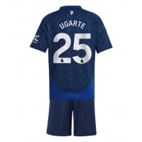 Dres Manchester United Manuel Ugarte #25 Gostujuci za djecu 2024-25 Kratak Rukav (+ kratke hlače)